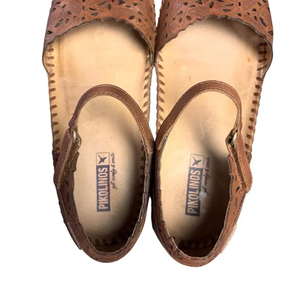 Pikolinos Puerto Vallarta 655-0906 Brown Leather Sandals Women’s EU 40/US 9-9.5 - Picture 7 of 12